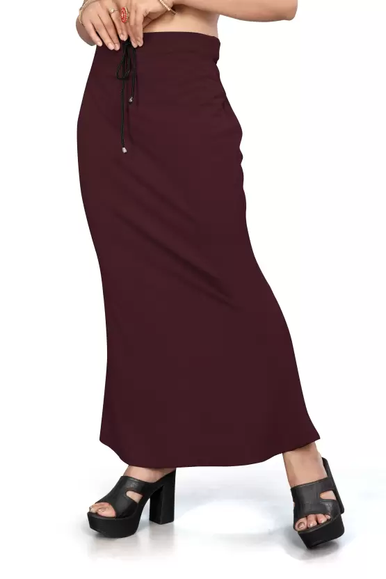 wine-saree-shapewear